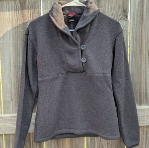 The North Face Gray fleece sweater